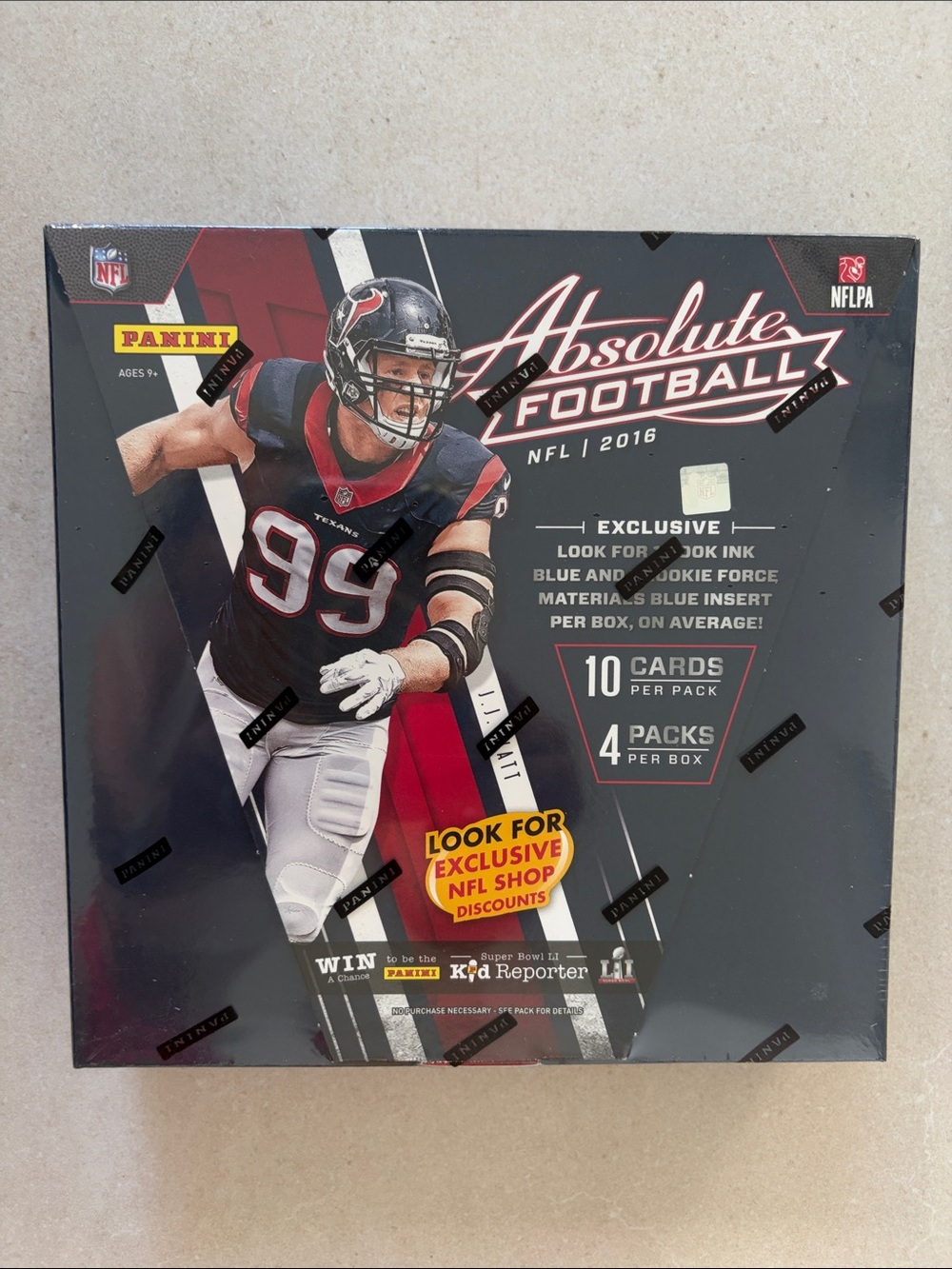 Panini Absolute Football Box - Red & Navy